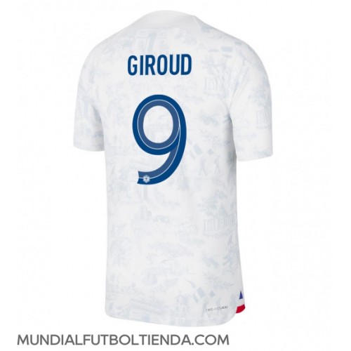 Camiseta Francia Olivier Giroud #9 Segunda Equipación Replica Mundial 2022 mangas cortas
